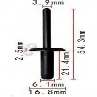 Клипса пластмассовая PATRON OHUDS6 I p370442 1425559365