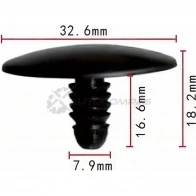 Клипса пластмассовая PATRON 1425559204 EJU2MG 7 p370427