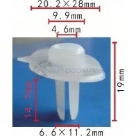 Клипса пластмассовая PATRON p370357 0PA91 K0 1425559303