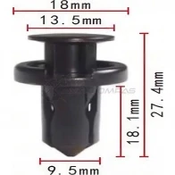 Клипса пластмассовая PATRON p370341 1425559163 2R69 W