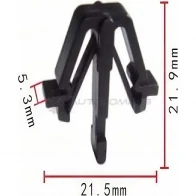 Клипса пластмассовая PATRON 7HOKB R 1425559299 p370352