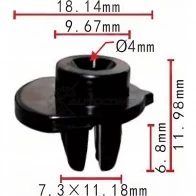 Клипса пластмассовая PATRON p370363 CYATW R 1425559222