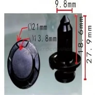 Клипса пластмассовая PATRON 1425559182 K65 VS6L p370334