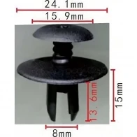 Клипса пластмассовая PATRON 9M6 C9 1425559352 p370313