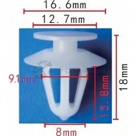 Клипса пластмассовая PATRON SKSZ3A N p370242a 1425559118