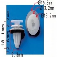 Клипса пластмассовая PATRON p370246 L17E 7 1425559229