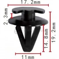 Клипса пластмассовая PATRON p370263a 83WZ F 1425559242