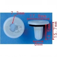 Клипса пластмассовая PATRON p372293 XZC6E GI 1438144130