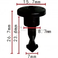 Клипса пластмассовая PATRON T7M 736 1438144131 p372292