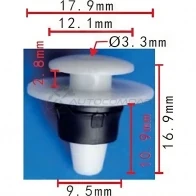 Клипса пластмассовая PATRON p372053 W G2VMN9 1438144203