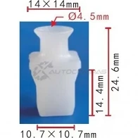 Клипса пластмассовая PATRON 1438144213 p372036 HN V64QM