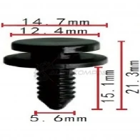 Клипса пластмассовая PATRON AA N1B p371985 1425558820