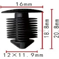 Клипса пластмассовая PATRON 1425558219 p371968 LMF T5