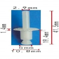 Клипса пластмассовая PATRON T SHLIQ 1425559091 p371961