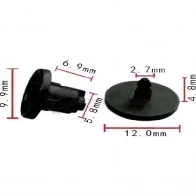 Клипса пластмассовая PATRON p371953 1425558629 X LLXCT