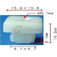 Клипса пластмассовая PATRON K D6YPP p371882 1425558340