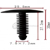 Клипса пластмассовая PATRON 1425558580 W T69JW p371873