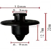Клипса пластмассовая PATRON ONSJ DAV p371862 1425558825
