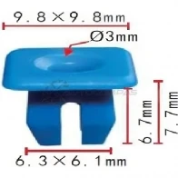 Клипса пластмассовая PATRON VX23 T 1425558425 p371843