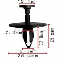 Клипса пластмассовая PATRON D 4UDT 1425558127 p371833