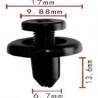 Клипса пластмассовая PATRON AQ6 VA3S 1425558772 p371787