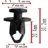 Клипса пластмассовая PATRON 1425558113 p371762 X52 6TIJ