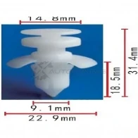 Клипса пластмассовая PATRON p371760 1425558938 R 37T7A