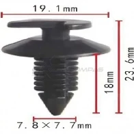Клипса пластмассовая PATRON 1425558909 K8X 0IZ p371713