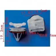 Клипса пластмассовая PATRON p371678 K GD7T5 1425558849