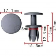 Клипса пластмассовая PATRON p371663 1425558431 7XQ X4Q