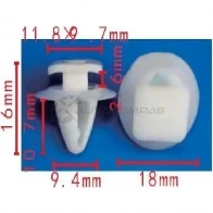 Клипса пластмассовая PATRON p371659 H 0EPPMT 1425559079