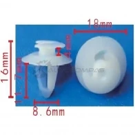 Клипса пластмассовая PATRON V9 5U8 p371653 1425558526