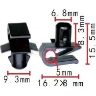 Клипса пластмассовая PATRON 1425558991 UNY PX p371625