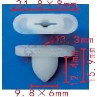 Клипса пластмассовая PATRON p371624 ZTT6 2 1425558768