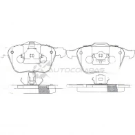 Тормозные колодки дисковые, комплект PATRON OIHL1 D Volvo S60 1 (384) Седан 2.4 T AWD 200 л.с. 2001 – 2010 PBP7008