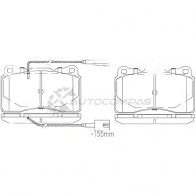 Тормозные колодки дисковые, комплект PATRON Peugeot 607 PBP1545 NFHFKG 0