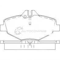 Тормозные колодки дисковые, комплект PATRON Mercedes E-Class (S211) 3 Универсал 2.1 E 220 CDI (2106) 136 л.с. 2003 – 2009 G QA9H PBP1414