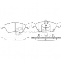 Тормозные колодки дисковые, комплект PATRON PBP1321 Toyota Avensis (T220) 1 Седан 2.0 (ST220) 128 л.с. 1997 – 2000 FG 5Q8