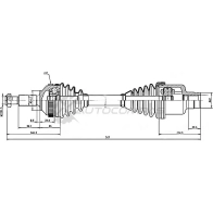 Приводной вал PATRON Ford Mondeo 2 (GD, BNP) Универсал 1.6 i 16V 95 л.с. 1998 – 2000 4KPS C PDS1258