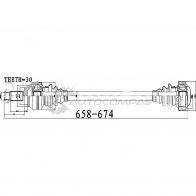 Приводной вал PATRON L1 1CT Bmw 5 (E60) 5 Седан 3.0 530 i 258 л.с. 2004 – 2007 PDS0480