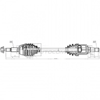 Приводной вал PATRON Ford Fiesta 5 (CBK, JH, JD) Хэтчбек 1.6 16V 100 л.с. 2001 – 2008 PDS0221 OLQE7 U6