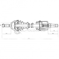 Приводной вал PATRON PDS0010 Citroen Xsara 1 (N1) Хэтчбек 1.5 D 57 л.с. 1997 – 2000 82K VL