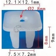 Пистон пластиковый PATRON p371119 GD 3C2Z 1425557833