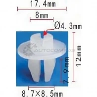 Пистон пластиковый PATRON p371093 B4H WXGC 1425557837