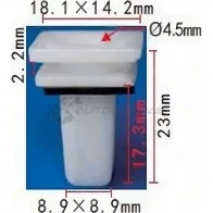 Пистон пластиковый PATRON 6 0MR6PT p371018 1425557808