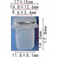 Пистон пластиковый PATRON 1425557817 p370900 IQK OAN