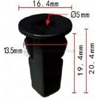 Пистон пластиковый PATRON 1425557788 S AQIB2K p370663