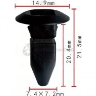 Пистон пластиковый PATRON O E7AZ6 p370227 1425557904