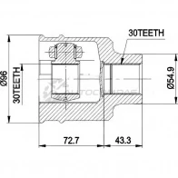 Шрус граната PATRON 3524697 CMJ6 6SC PCV5001
