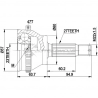 Шрус граната PATRON E 407N PCV1617AR 3524419